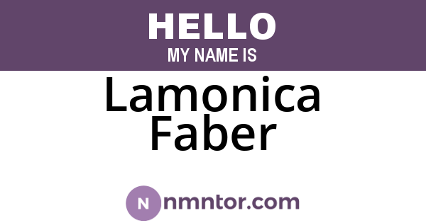 Lamonica Faber