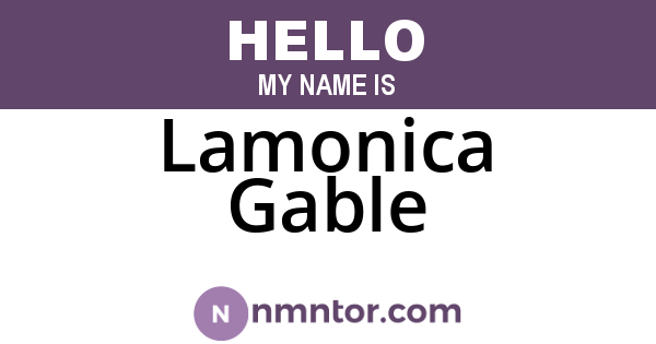 Lamonica Gable