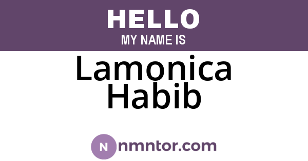 Lamonica Habib
