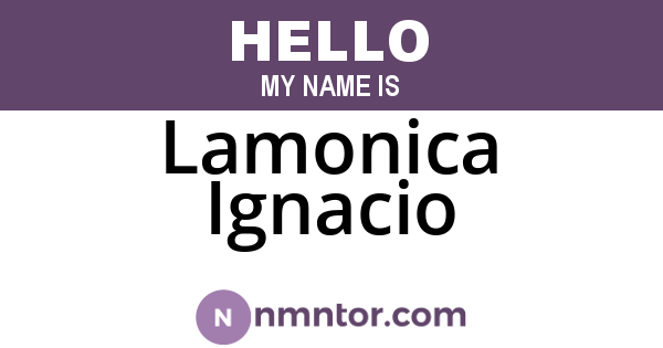 Lamonica Ignacio