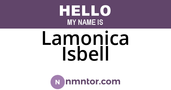 Lamonica Isbell