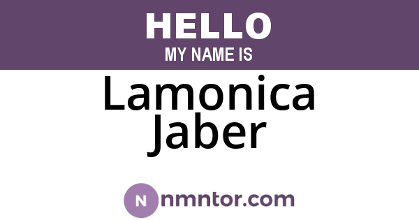 Lamonica Jaber