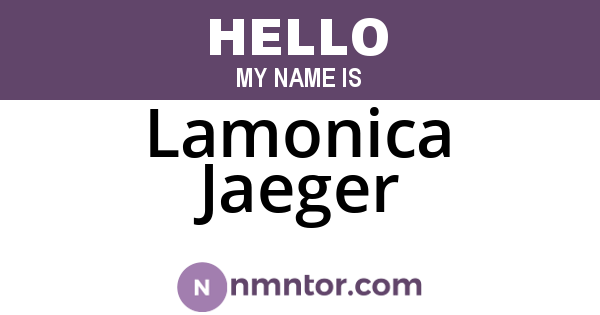 Lamonica Jaeger