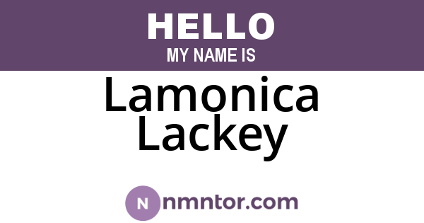 Lamonica Lackey