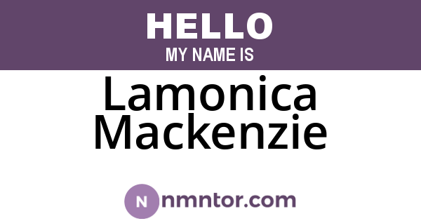Lamonica Mackenzie