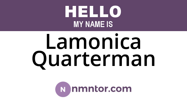 Lamonica Quarterman