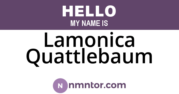 Lamonica Quattlebaum