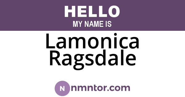 Lamonica Ragsdale
