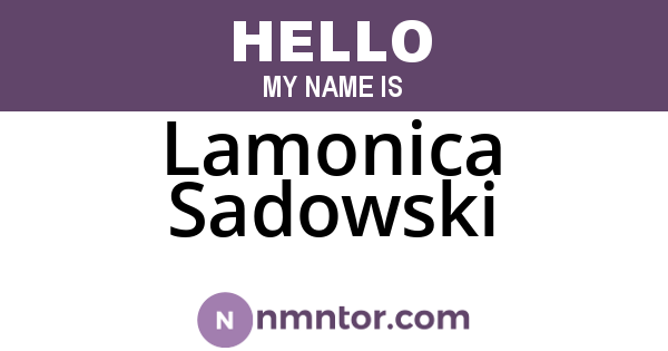 Lamonica Sadowski