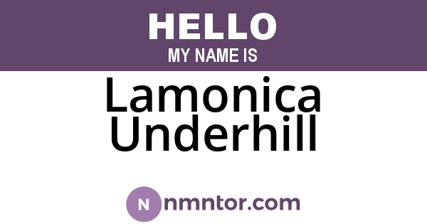 Lamonica Underhill