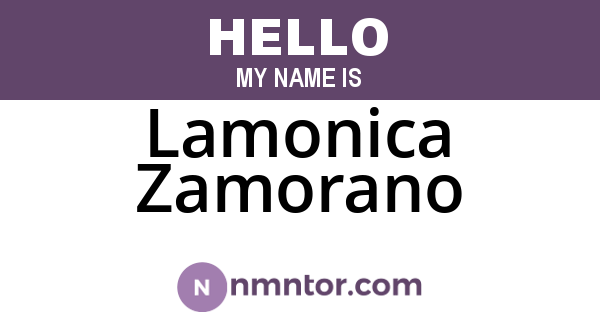 Lamonica Zamorano