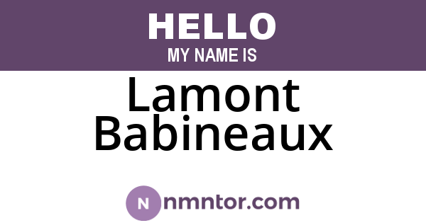 Lamont Babineaux