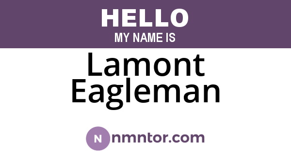 Lamont Eagleman
