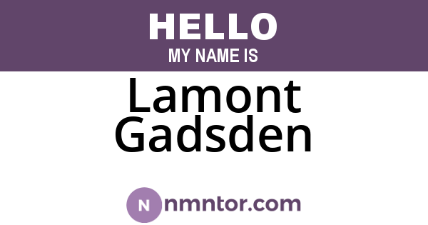 Lamont Gadsden
