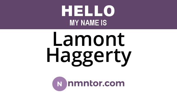 Lamont Haggerty