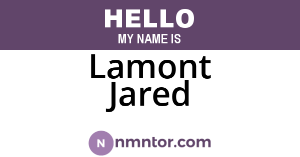 Lamont Jared