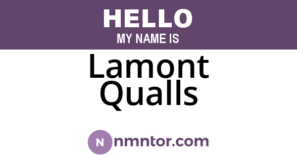 Lamont Qualls