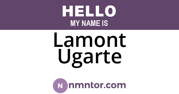 Lamont Ugarte