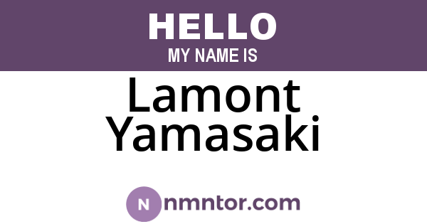 Lamont Yamasaki