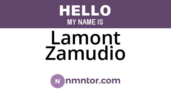 Lamont Zamudio