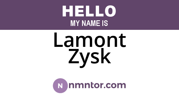 Lamont Zysk