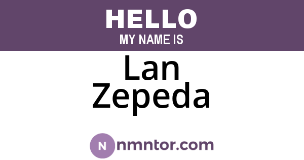 Lan Zepeda