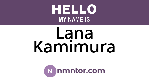 Lana Kamimura