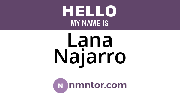 Lana Najarro