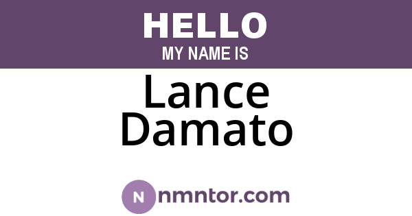 Lance Damato