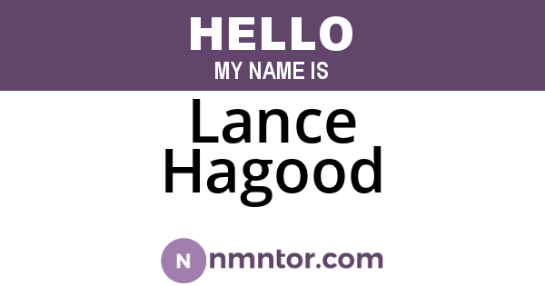 Lance Hagood