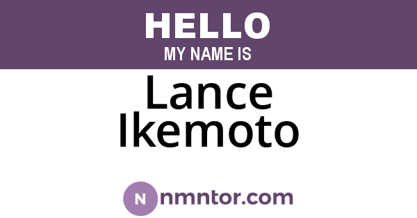 Lance Ikemoto
