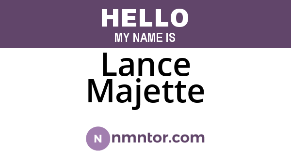 Lance Majette
