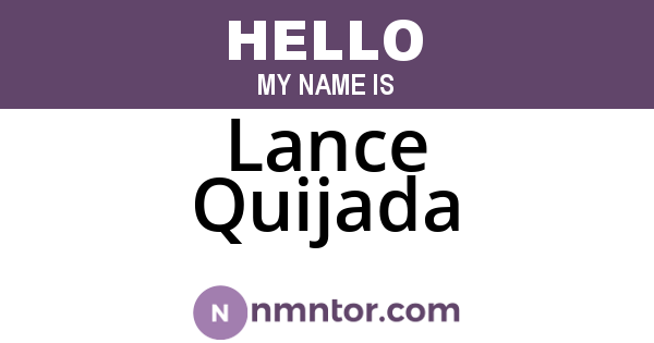 Lance Quijada