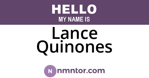 Lance Quinones
