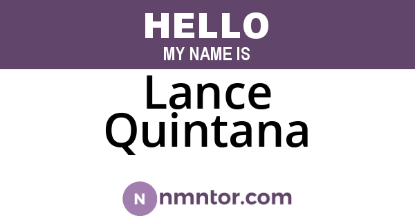 Lance Quintana
