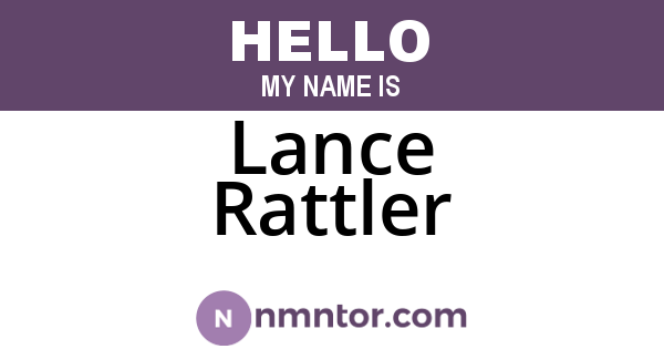 Lance Rattler