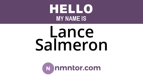 Lance Salmeron