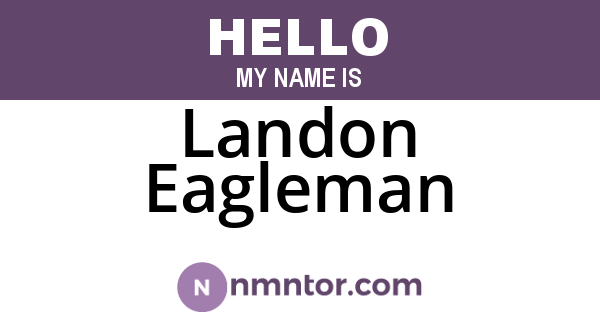 Landon Eagleman