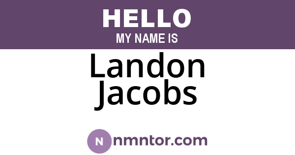 Landon Jacobs