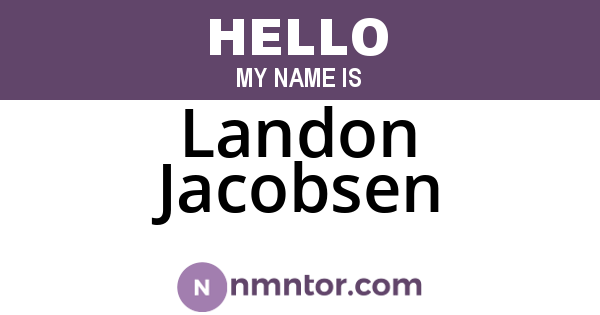 Landon Jacobsen