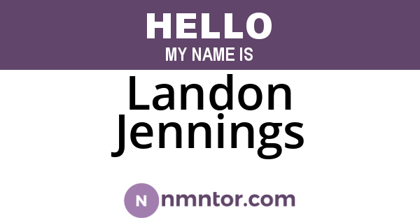 Landon Jennings