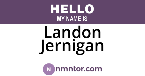 Landon Jernigan
