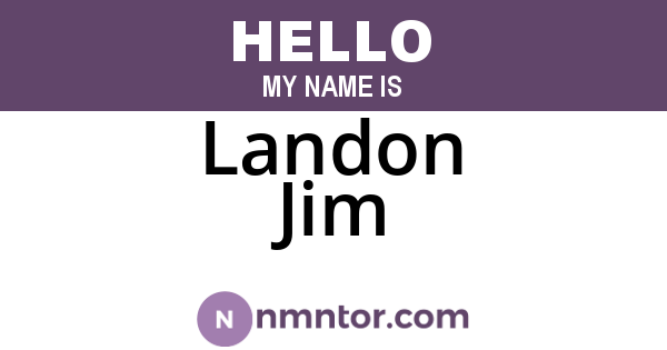 Landon Jim