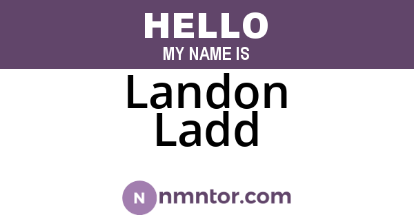 Landon Ladd
