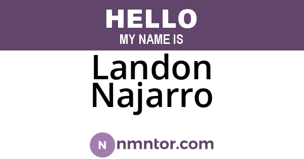 Landon Najarro