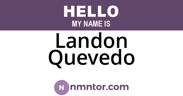 Landon Quevedo