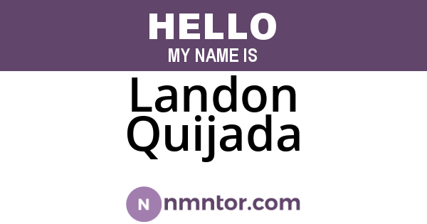 Landon Quijada