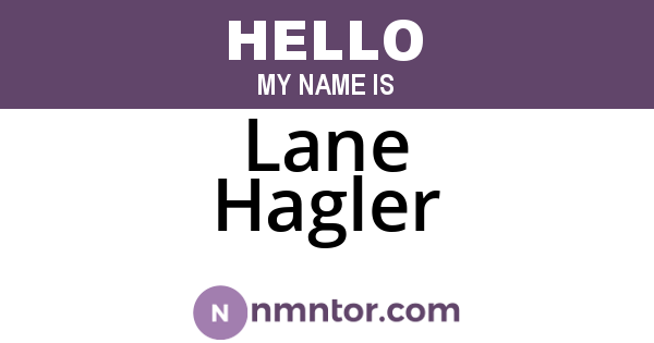 Lane Hagler