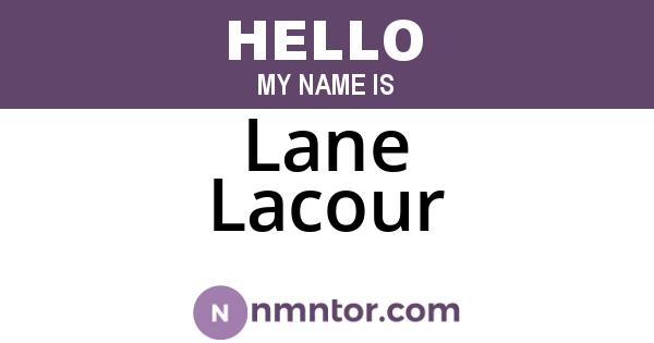 Lane Lacour