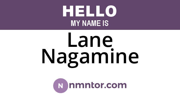 Lane Nagamine